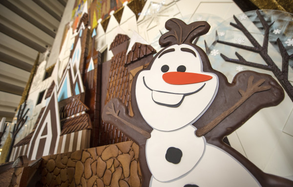 "Frozen" Gingerbread Holiday Ice Castle Graces Disney's Contemporary Resort