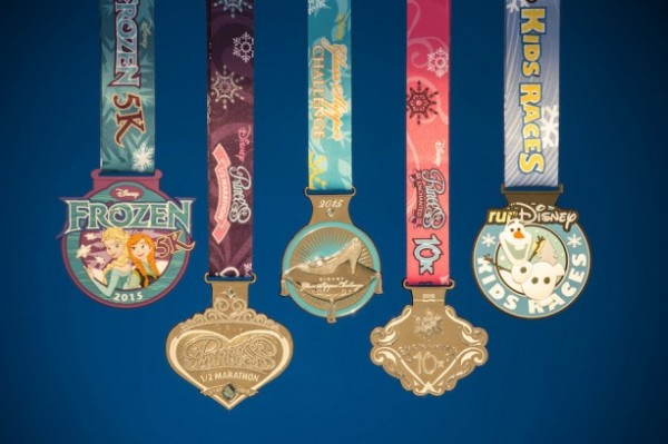 princess half marathon weekend medals 2015