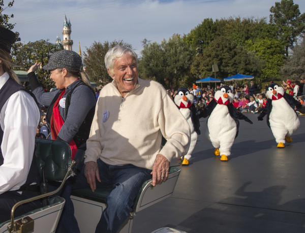 DICK VAN DYKE CELEBRATES 90TH BIRTHDAY AT DISNEYLAND-- Disney Legend Dick Van Dyke celebrates his 90th birthday with friends and family at Disneyland park in Anaheim, Calif., on Sunday, Dec. 13. Van Dyke's birthday celebration included a special presentation inside the Mary Poppins-themed eatery, Jolly Holiday Bakery Caf, and a cavalcade down Main Street, U.S.A., where thousands of Disneyland park guests serenaded the entertainment icon with "Happy Birthday." (Paul Hiffmeyer/Disneyland)