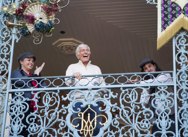 DICK VAN DYKE CELEBRATES 90TH BIRTHDAY AT DISNEYLAND-- Disney Legend Dick Van Dyke celebrates his 90th birthday with friends and family at Disneyland park in Anaheim, Calif., on Sunday, Dec. 13. Van Dyke's birthday celebration included a special presentation inside the Mary Poppins-themed eatery, Jolly Holiday Bakery Caf, and a cavalcade down Main Street, U.S.A., where thousands of Disneyland park guests serenaded the entertainment icon with "Happy Birthday." (Paul Hiffmeyer/Disneyland)