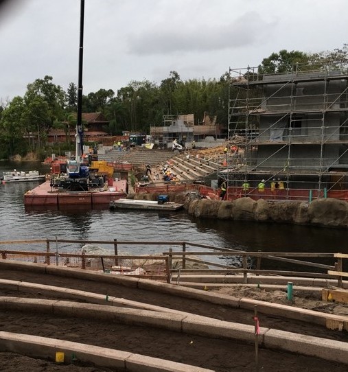 WDW Christmas 2015 Animal Kingdom Rivers of Light Construction (2)