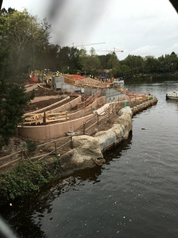 WDW Christmas 2015 Animal Kingdom Rivers of Light Construction (9)