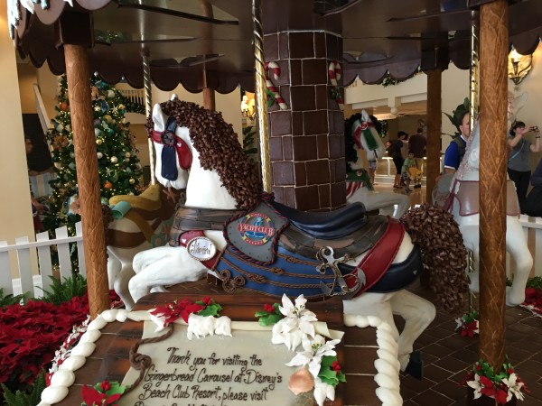 WDW Christmas Beach Club Gingerbread Carousel (2)