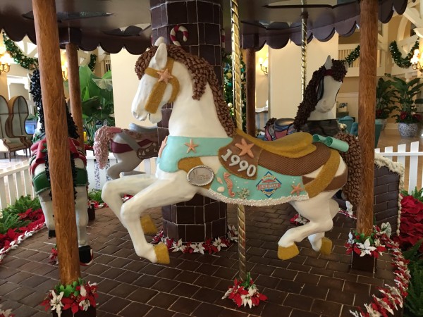 WDW Christmas Beach Club Gingerbread Carousel (5)
