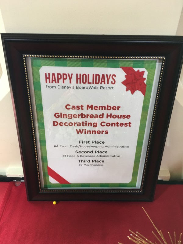 WDW Christmas Boardwalk Cast Member Gingerbread Houses (2)