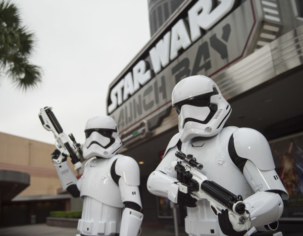 Star Wars Launch Bay is the central locale for guests to celebrate all things Star Wars at Disney's Hollywood Studios at Walt Disney World Resort. Inside, guests may encounter beloved Star Wars characters, play the latest Star Wars interactive video games, explore galleries full of treasured memorabilia and authentic replicas of large-scale Star Wars artifacts, including ones from Star Wars: The Force Awakens, and have access to Star Wars merchandise. (David Roark, photographer)