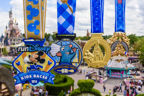 (July 21, 2016): The inagural Disneyland Paris Half Marathon Weekend medals are revealed. Disneyland Paris Half Marathon Weekend will be the first international runDisney race weekend, taking place Sept. 23-25, 2016.