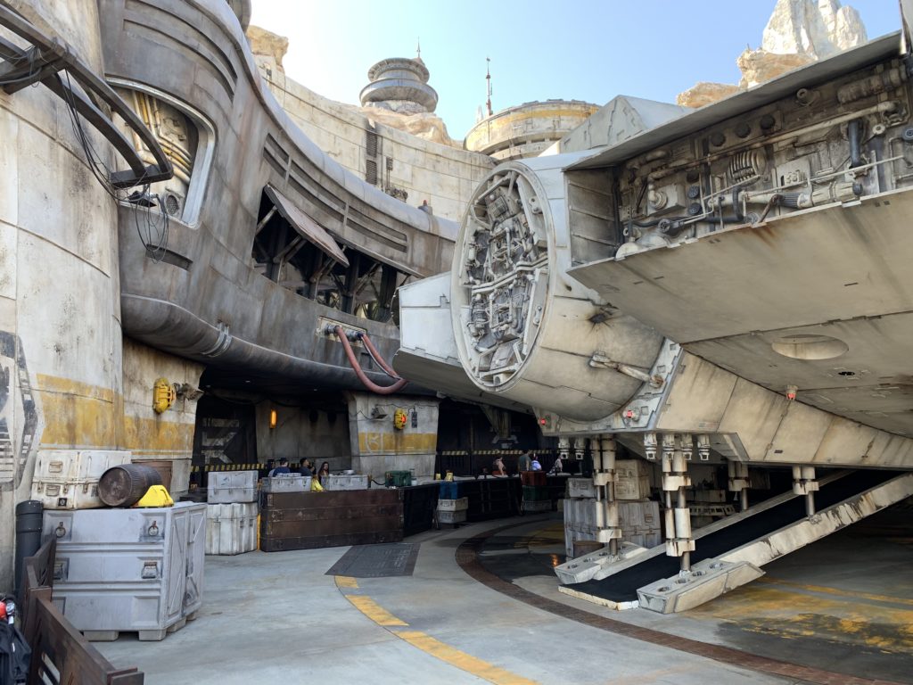 Photo Gallery – Millennium Falcon Exterior at Star Wars Galaxy’s Edge ...